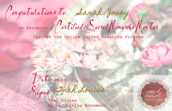 Sacred Menarche Sarah Josey